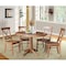 International Concepts Round 36 in Round Extension Dining Table with 4 Chairs, Distressed Oak, 36 in W, 48 in L, 30.1 in H K42-36RXT-27B-C613-4 - alternate 3